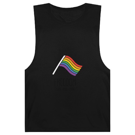 LGBTQ+ Freedom Flag Barnard Tanks
