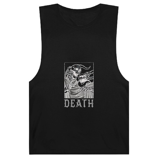 Skeleton Bones Tarot Card Occult Death Gothic Barnard Tanks