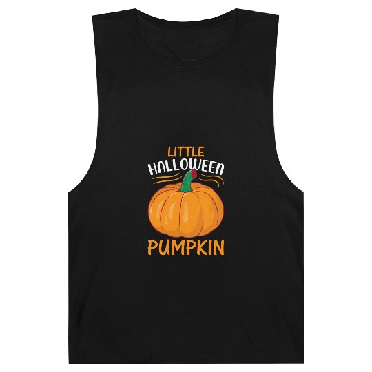 Little Halloween Pumpkin I Halloween Newborn Baby Barnard Tanks