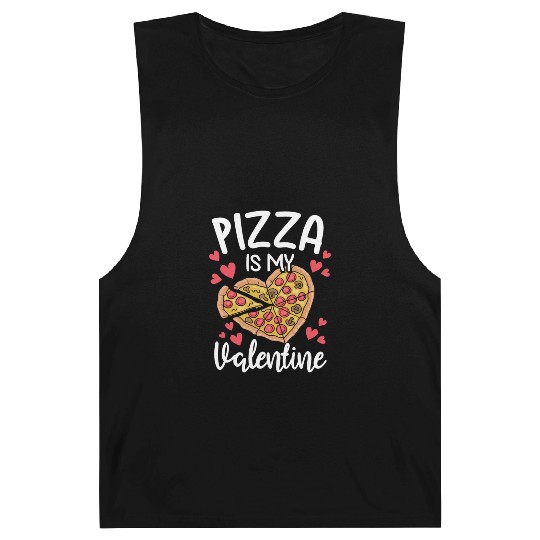 Pizza Is My Valentine His and Her Gift Pizza Lover Barnard Tanks