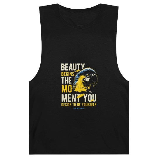 beauty begins the moment you decide to be yourself Barnard Tanks