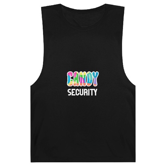 Funny Candy Security Halloween Gifts Barnard Tanks