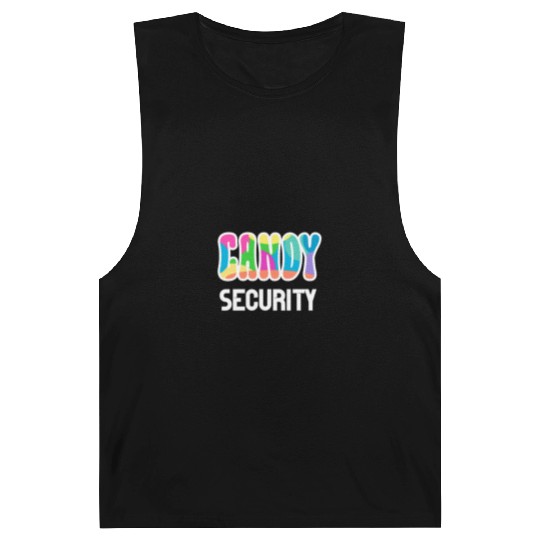 Funny Candy Security Halloween Gifts Barnard Tanks