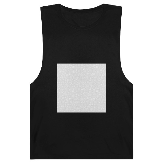 Grey Snowflakes Pattern Barnard Tanks