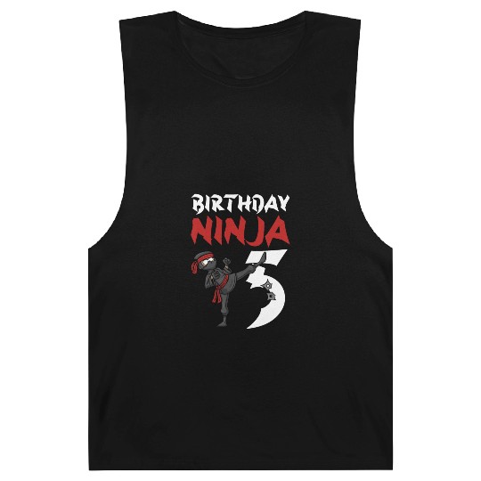 Birthday Party 5 Years Old Japanese Ninja Birthday Barnard Tanks