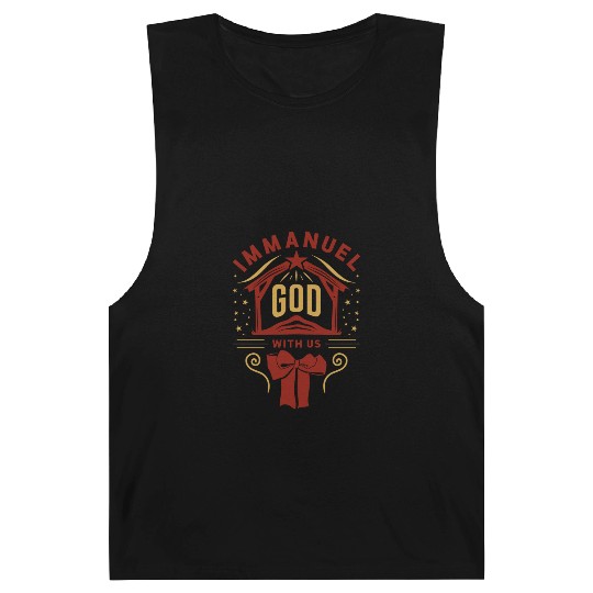 Immanuel God With Us Christmas Holiday Xmas Barnard Tanks