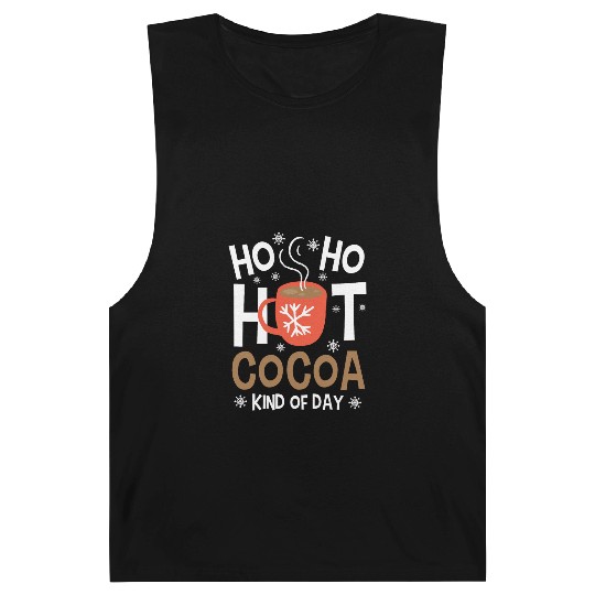 Christmas Funny Ho Ho Hot Cocoa Xmas Holiday Gift Barnard Tanks