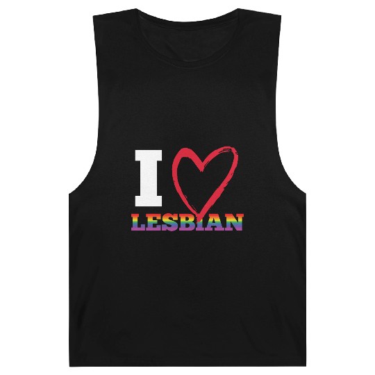 LGBT Gay Pride Lesbian I Love Lesbians Barnard Tanks