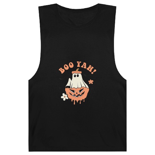 Halloween Trick Or Treat Spooky Season Boo Yah Barnard Tanks