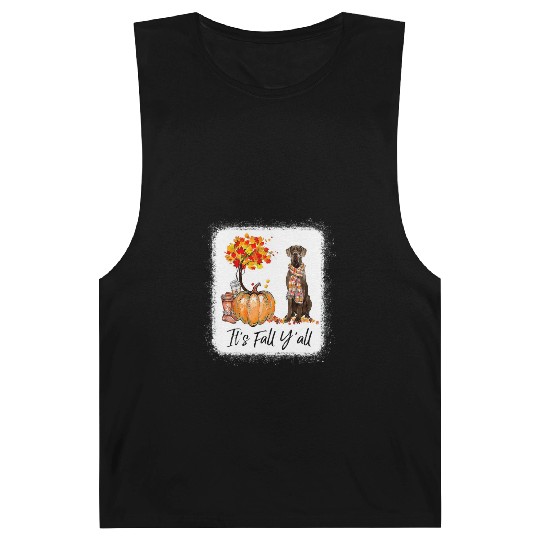It's Fall Y all Great Dane Dog Lovers Thanksgiving Barnard Tanks