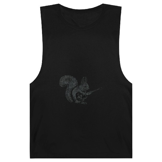 Squirrel Playing Guitar Barnard Tanks