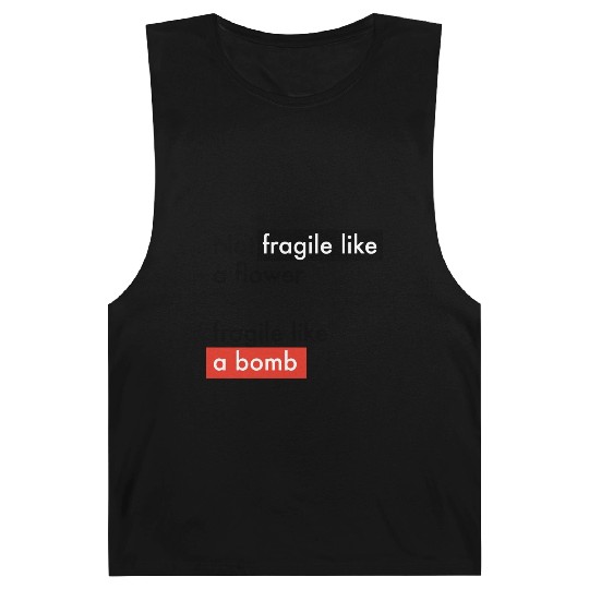 Feminism - Fragile like a bomb - Frida Kahlo Barnard Tanks