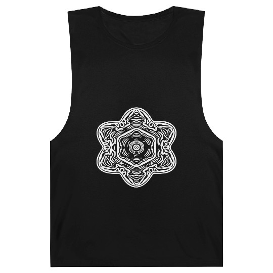 Geometric Mandala Flowers Pattern Shape Barnard Tanks