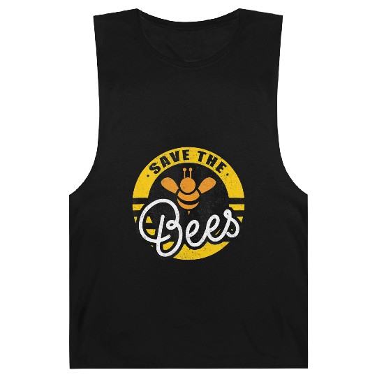 Save The Bees Earth Lover Planet Beekeeper Beekeep Barnard Tanks