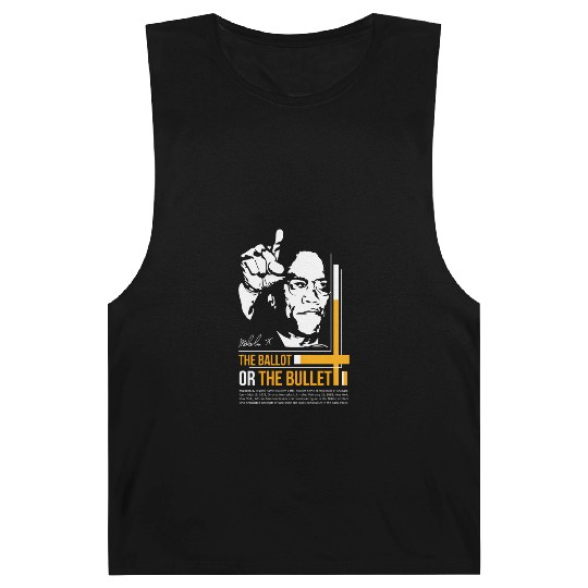 MALCOLM X bast Quote Barnard Tanks