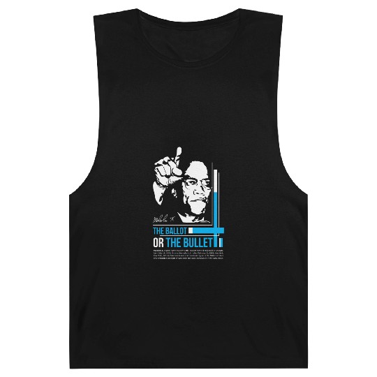 MALCOLM X inspiration quote Barnard Tanks