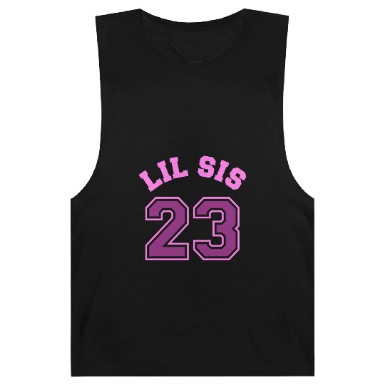 Lil Sis 2023 Little Sister Baby Family Birth Child Barnard Tanks