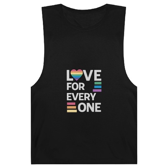 Rainbow unisex love for everyone Barnard Tanks