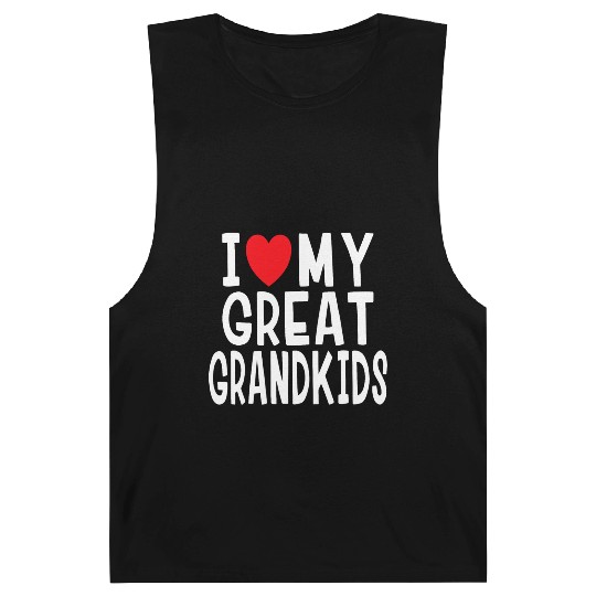 I Love My Great Grandkids Family Love Grandma Gran Barnard Tanks