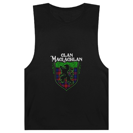 Clan Maclachlan Scottish Tartan Rampant Lion Celt Barnard Tanks