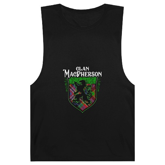 Clan MacPherson Scottish Tartan Rampant Lion Celt Barnard Tanks