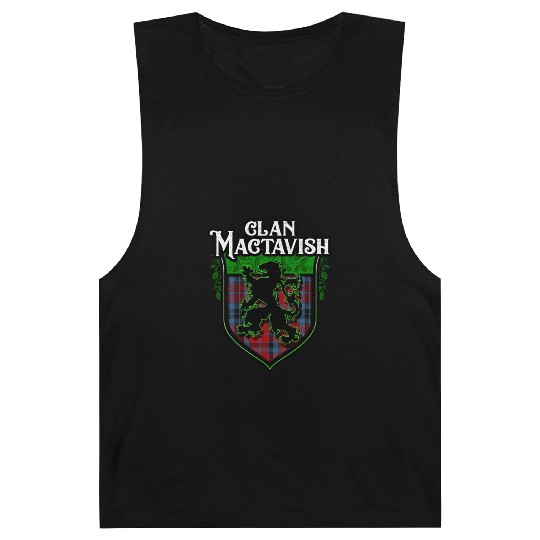 Clan MacTavish Scottish Tartan Rampant Lion Celtic Barnard Tanks
