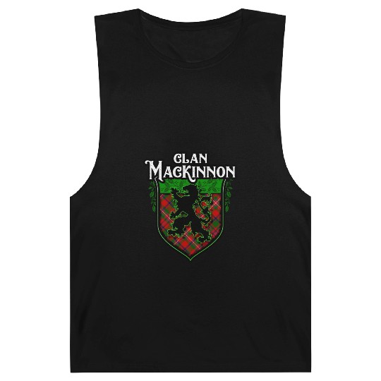 Clan MacKinnon Scottish Tartan Rampant Lion Celtic Barnard Tanks