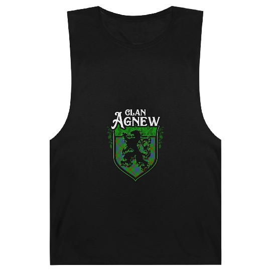 Clan Agnew Scottish Tartan Rampant Lion Celtic Barnard Tanks
