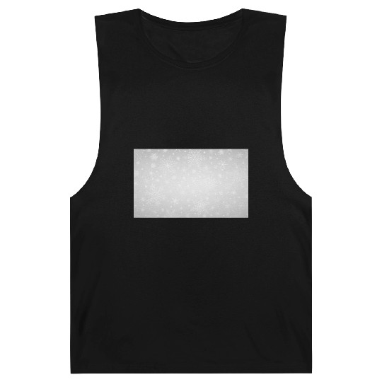 Beautiful Grey Snowflakes Pattern Barnard Tanks