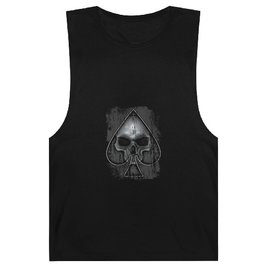 Heavy Metal Punk Poker Skull Barnard Tanks