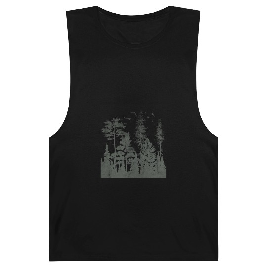 Dark Forest Outdoor Nature Camper Barnard Tanks