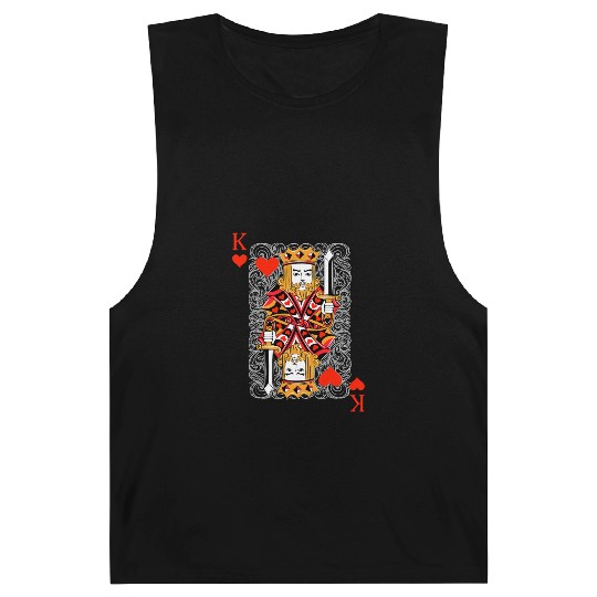 King of Hearts Blackjack Cards Poker 21 K Couple M Barnard Tanks