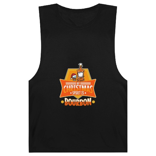 My christmas spirit is bourbon Barnard Tanks