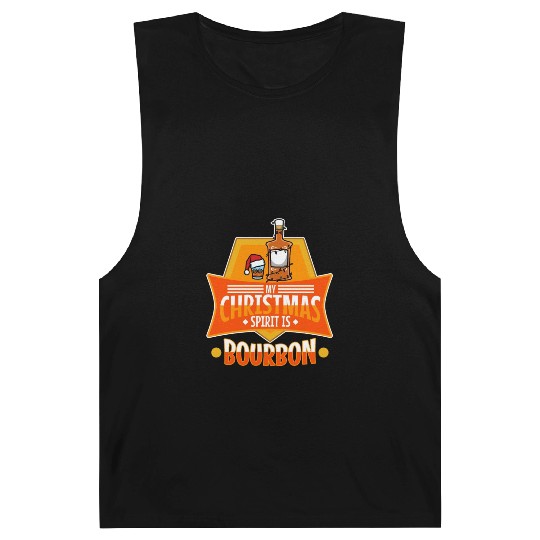 My christmas spirit is bourbon Barnard Tanks