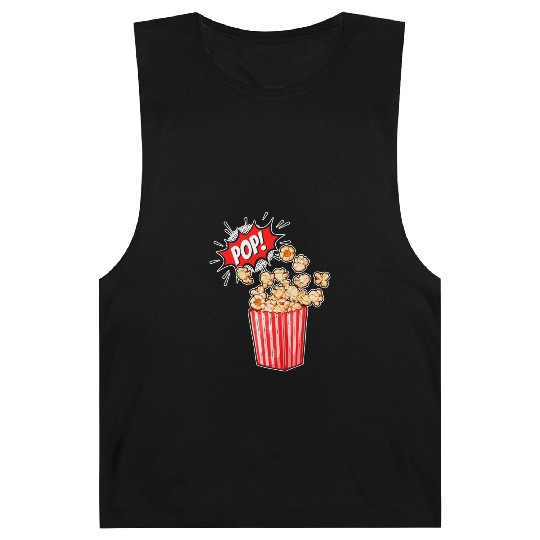 Retro Movie Popcorn Lover Barnard Tanks
