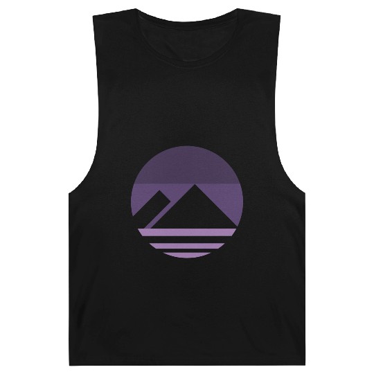 Purple Mountain Aesthetic Nature Grunge Barnard Tanks