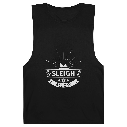 Sleigh all day Winter Christmas Holiday Barnard Tanks