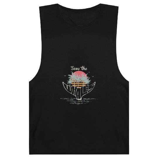 Save The Whales Retro Orca Killer Whale Barnard Tanks