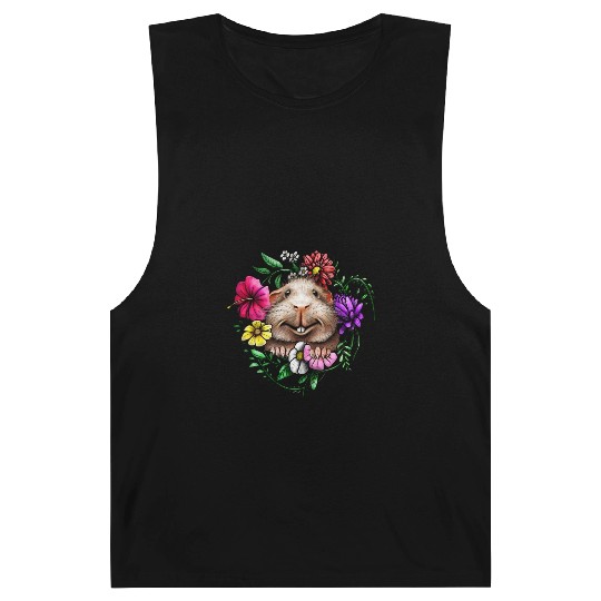 Smooth Hair Guinea Pig With Colorful Flowers Barnard Tanks