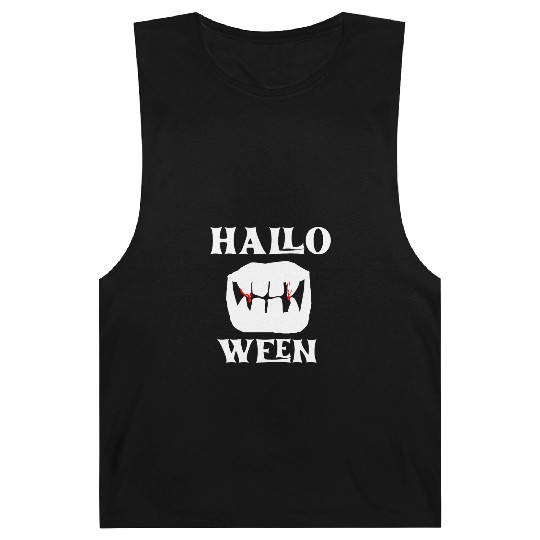 Mouth of a vampire - halloween Barnard Tanks