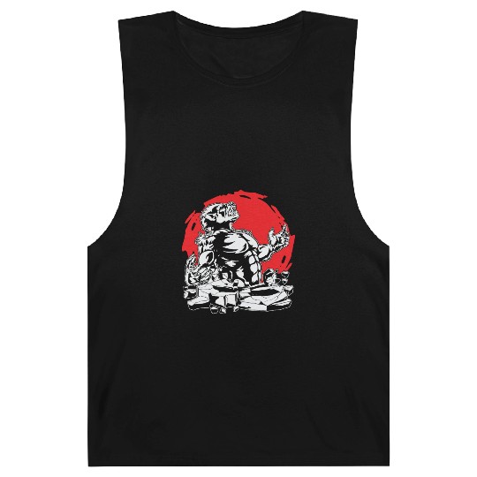 Halloween Monster Line Art Werewolf Horror Barnard Tanks