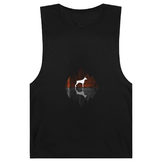 Doberman abstract - Geometry Dog Triangle Barnard Tanks