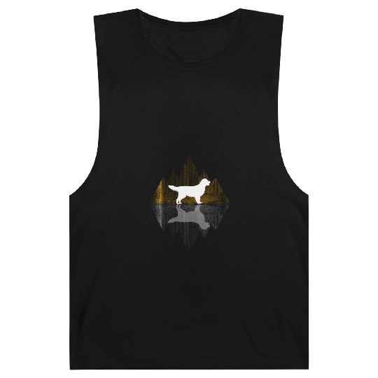 Golden Retriever abstract - Geometry Dog Triangle Barnard Tanks