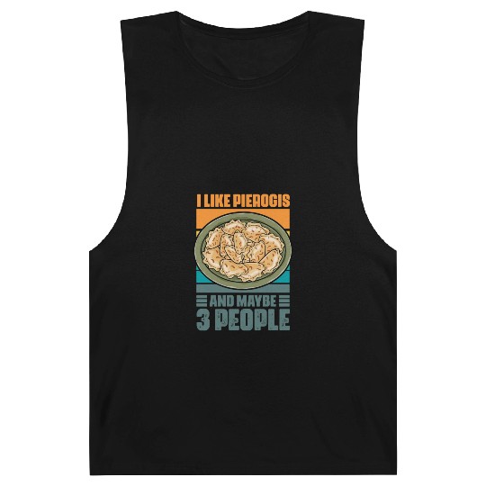 Retro Vintage Polish Cuisine Humor For Pierogi Barnard Tanks