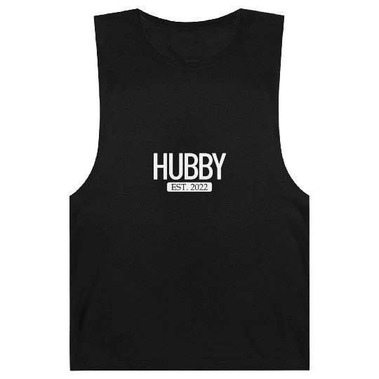 Hubby Est. 2022 Matching Couple Newlywed Marriedma Barnard Tanks