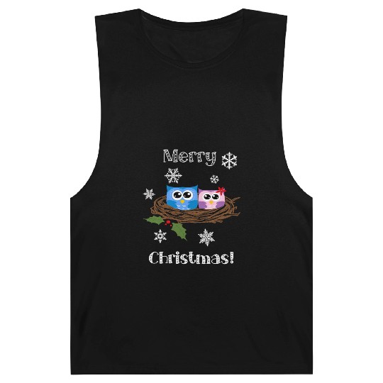 Cute Christmas Barnard Tanks Merry Christmas Snowflakes Ow
