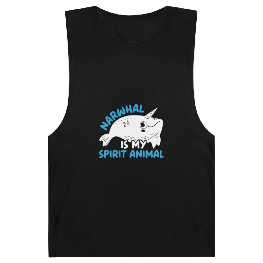 Narwhal Is My Spirit Animal Unicorn Of The Sea Barnard Tanks