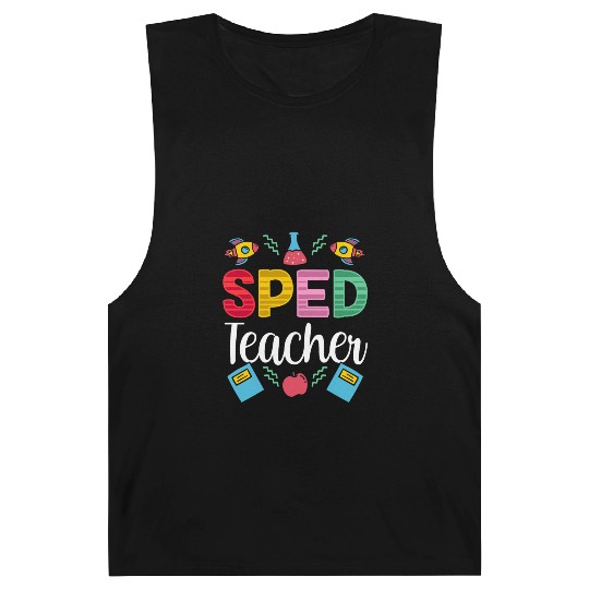 Sped Teacher Awareness Special Education Cute Barnard Tanks
