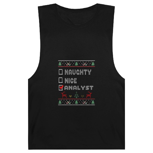 Naughty Nice Analyst, Matching Christmas Group Barnard Tanks