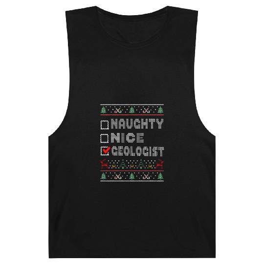Naughty Nice Geologist, Matching Christmas Group Barnard Tanks